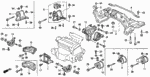 38930P06A00 - Body/Air Conditioning: BRACKET, COMPRESSOR for Honda Image