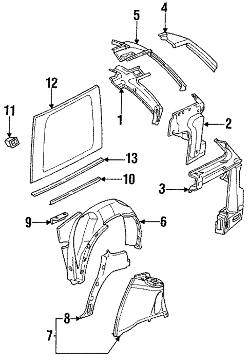 Inner Components for 1995 Saturn SW2 #0