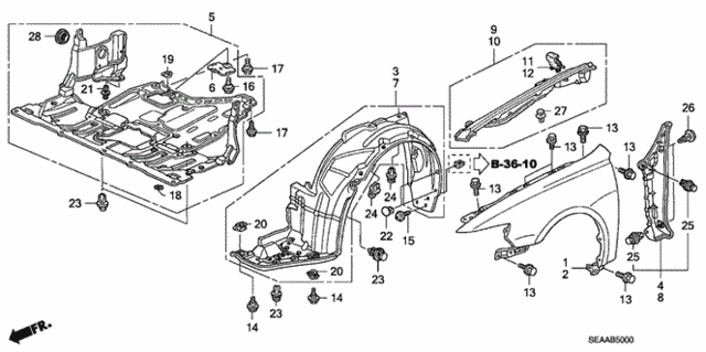 Front Fenders for 2008 Acura TSX #0