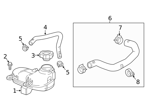 Coolant Reservoir for 2019 Chevrolet Silverado 1500 #0