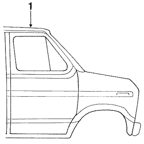 Exterior Trim - Roof for 1986 Ford E-350 Econoline #2
