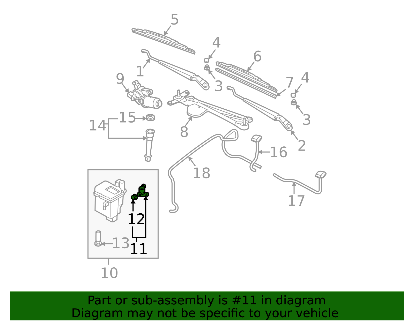 28920-3Z000 - Washer Pump 2002-2007 Nissan Altima | Official Nissan ...
