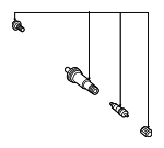 90942A5005 - Electrical: TPMS Sensor Valve Assembly for Toyota: 4Runner, Avalon, bZ4X, C-HR, Camry, Corolla, Corolla Cross, Crown, Crown Signia, Mirai, Prius, Prius AWD-e, Prius Prime, RAV4, RAV4 Prime, Sequoia, Tacoma, Tundra, Venza Image
