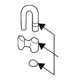 14103715 - Exhaust: Intermediate Pipe Clamp for Buick: Skylark | Oldsmobile: Achieva, Alero | Pontiac: Grand Am Image