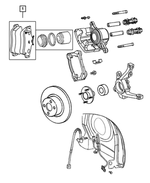 5017841AA - : Brake Caliper Bracket, Left for Mopar Image