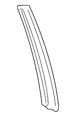 1W4Z54255A34AAA - Body: Window Molding for Lincoln: LS Image