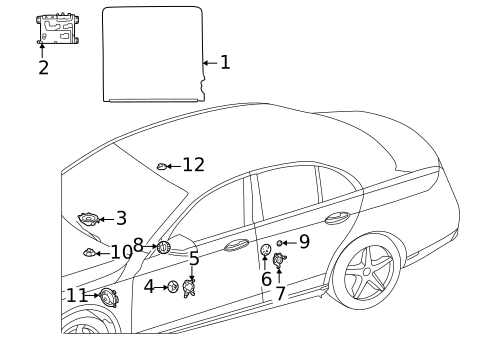 Sound System for 2023 Mercedes-Benz EQE AMG&reg; #1