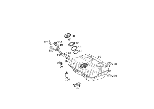 1974700701 - : Fuel Tank for Mercedes-Benz Image