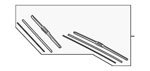 9ADU26UKA - : Wiper Blade for Kia: Cadenza, K5, K900, Niro, Niro EV, Optima, Sedona, Stinger, Telluride Image