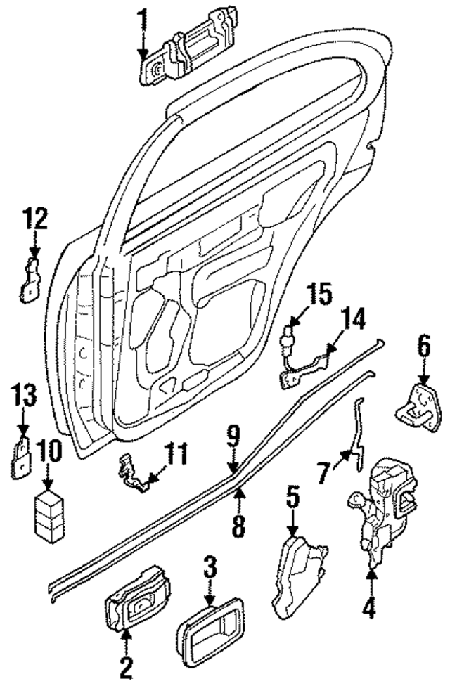 806718B901 - : Handle, Inside for Nissan Image
