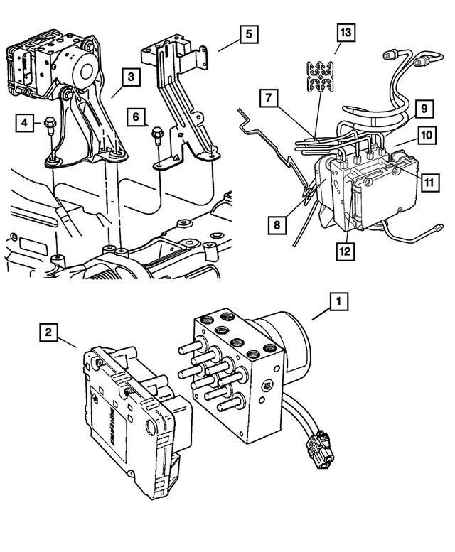 6505336AA - Service Brakes: Head Head Lock Screw And Washer for Mopar Image