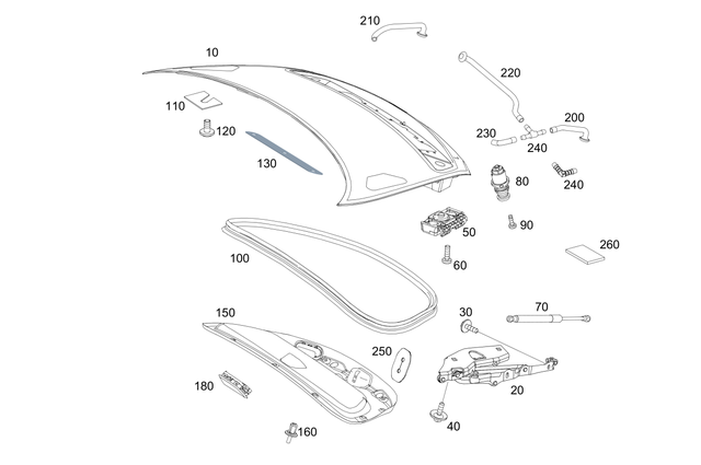 190540800864 - : Electrical Wiring Harness for Mercedes-Benz Image
