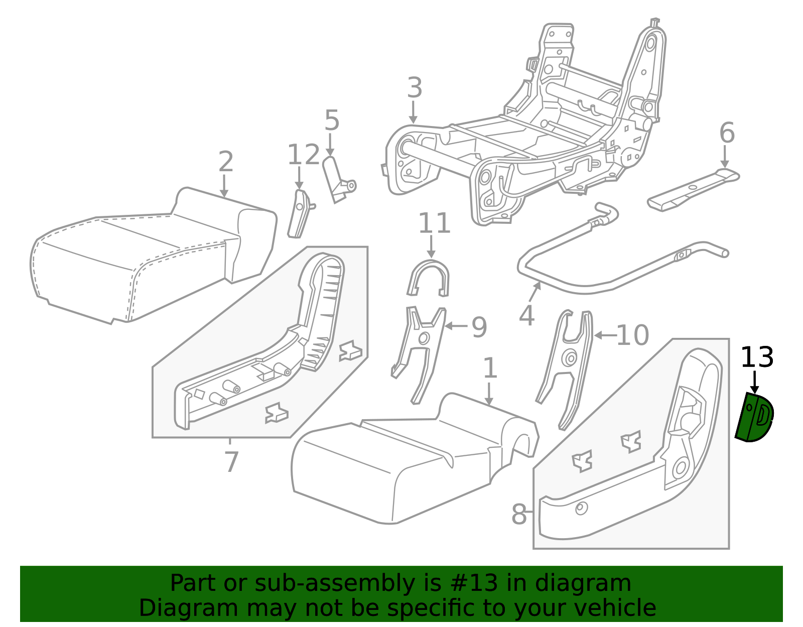 81992-TK8-A21ZE - Seat Trim Panel Honda Parts Online