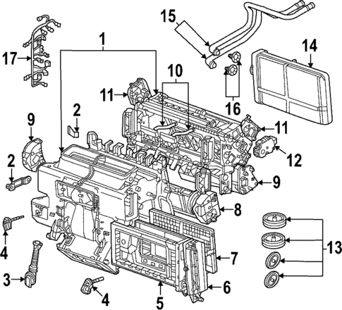 Evaporator & Heater Components for 2024 Audi Q8 e-tron #2