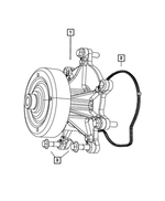 68045797AA - Cooling: Water Pump for Mopar Image