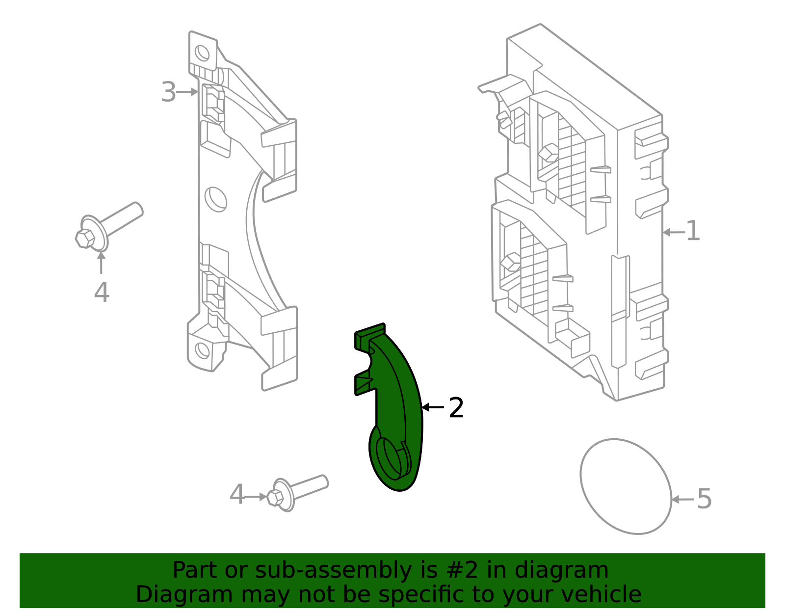 2025-2026 Volvo EX90 Vehicle Power Control Module Bracket 32287323 ...