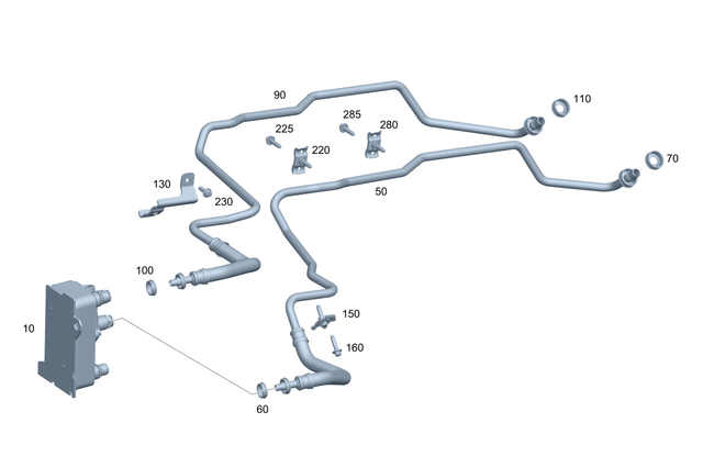1675013001 - Radiator: Holder for Mercedes-Benz: GLE450, GLE53 AMG, GLS450 Image image