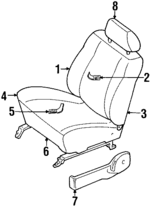 XS4Z5462901AAA - : Seat Cover for Ford Image