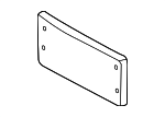 991701051081E0 - Body: License Bracket for Porsche Image