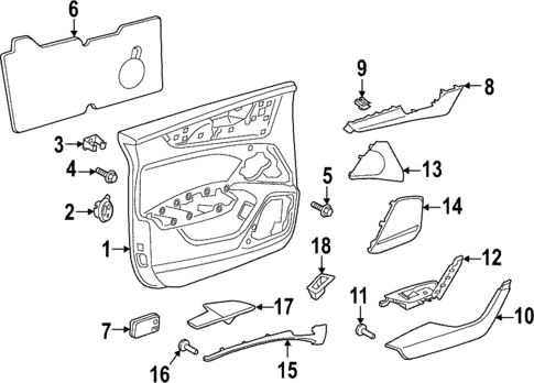 Interior Trim - Front Door for 2021 Audi RS7 Sportback #0