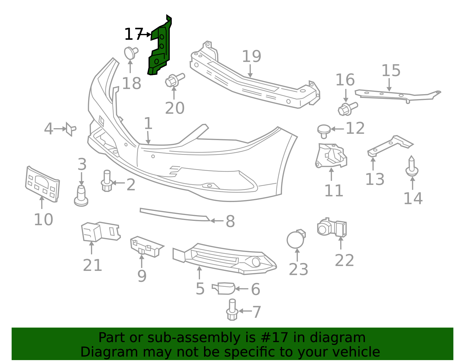 71114-TZ3-A00 - 2015-2017 Acura TLX - Duct, R Front Bumper Side