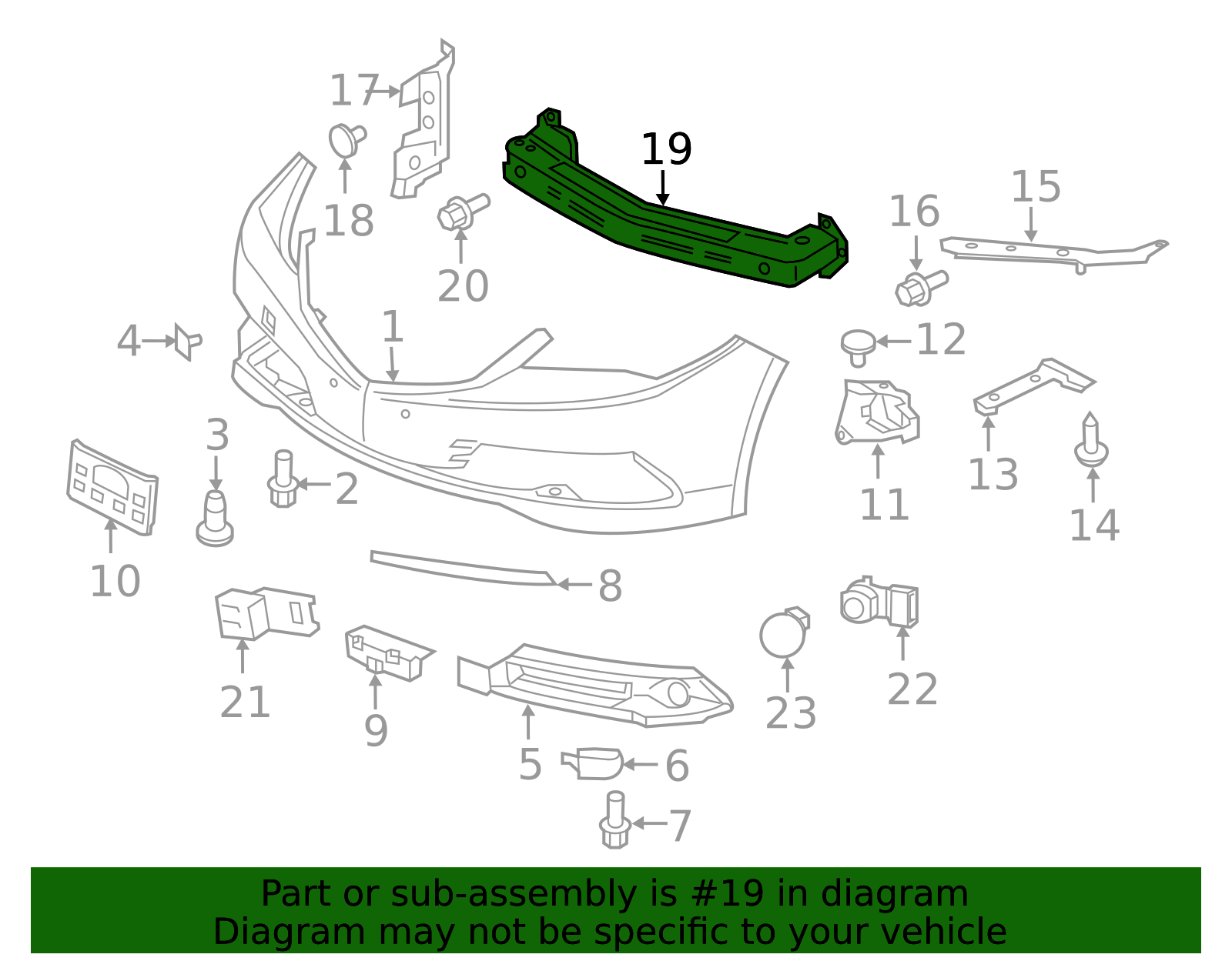 2015-2020 Acura TLX Front Bumper Beam | All Discount Parts Store