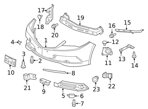Automatic Temperature Controls for 2017 Acura TLX #1