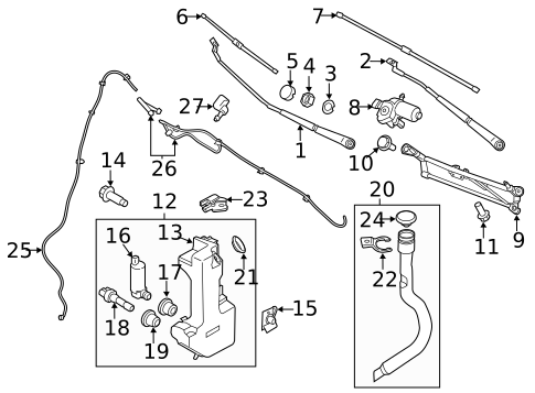 Wiper & Washer Components for 2016 Ford Transit-150 #0
