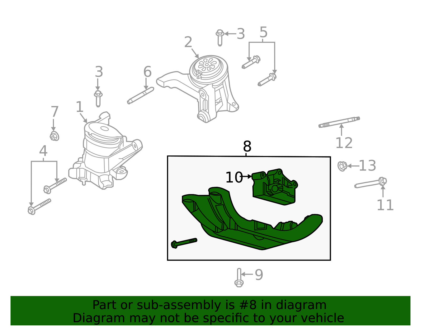 L1MZ-6068-B - Trans Mount Bracket 2020-2025 Ford Explorer | Ford