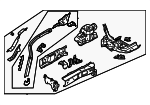 LX6Z16055AF - : Apron/Rail Assembly for Ford: Bronco Sport, Maverick Image