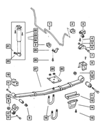 52006449 - : U Bolt Plate, Mounting for Mopar Image