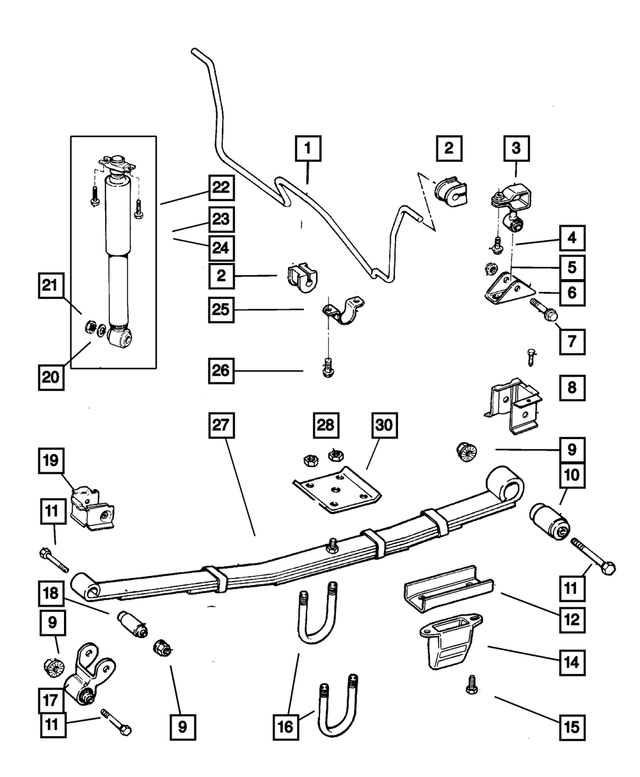 52006450 - : Stabilizer Bar Bracket for Mopar Image