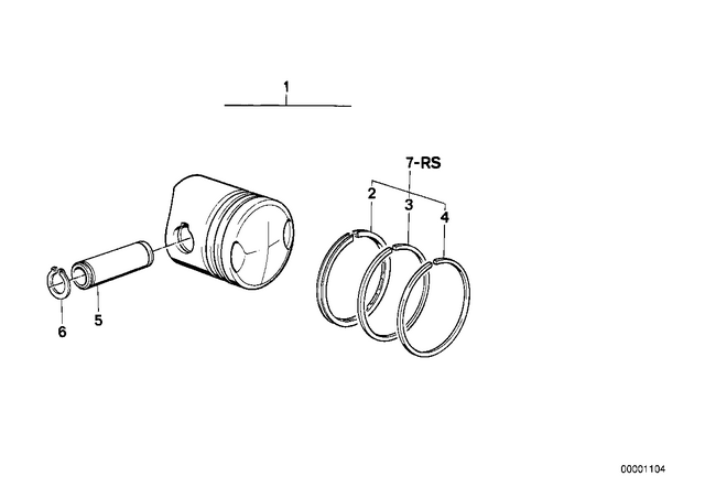 11251337399 - : Repair Kit Piston Rings for BMW-Motorrad Image