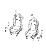 68269185AA - Electrical: Lumbar Control Switch, Passenger Side for Mopar Image