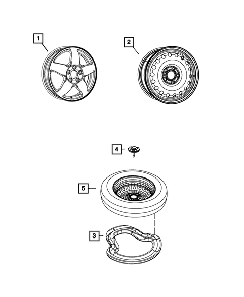 Wheel Spare for 2017 Jeep Grand Cherokee #0