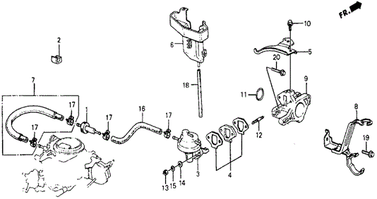 Fuel Pump - Fuel Tubing for 1985 Honda Civic #0