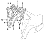 7663113E00 - Body: Rear Pillar for Nissan: Maxima Image
