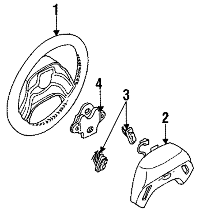 F47Z3600A - : Steering Wheel for Ford Image
