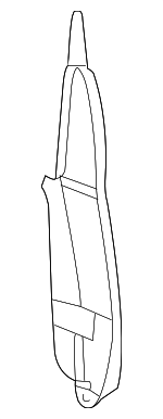 15857191 - Body: Fender Seal for Buick: Rainier | Chevrolet: Trailblazer, Trailblazer EXT | GMC: Envoy, Envoy XL, Envoy XUV | Oldsmobile: Bravada Image