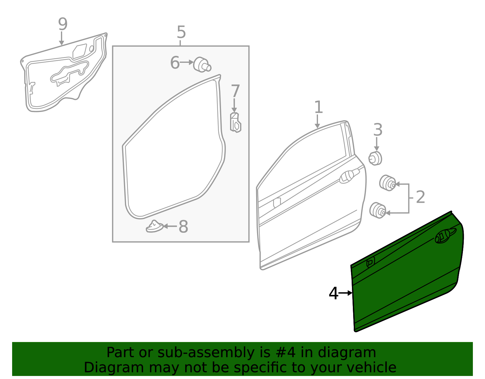 2012-2015 Honda Civic Outer Panel 67151-TS8-A00ZZ | Honda Factory