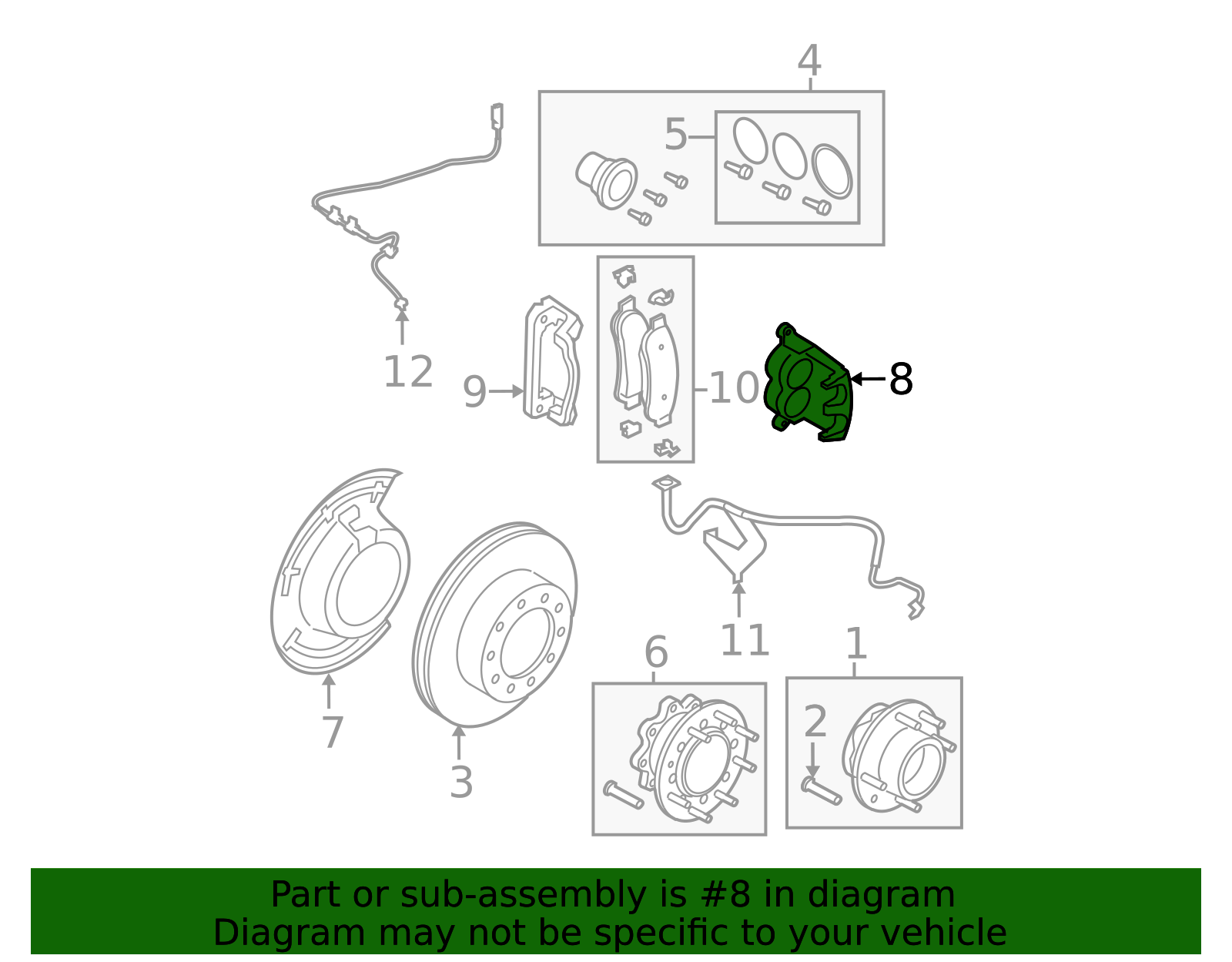 2005-2012 Ford Motorcraft™ Caliper BRCF-170 | Awesome Parts Ford