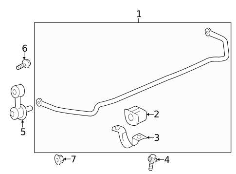Stabilizer Bar & Components for 2014 Chevrolet Malibu #0