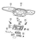 68032648AA - : Z-Axis Clip for Chrysler: Town &amp; Country | Dodge: Grand Caravan | Ram: C/V Image