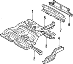 E7GZ6111215A - Body: Floor Pan for Ford Image