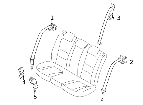 Seat Belt for 2019 Hyundai Elantra GT #0