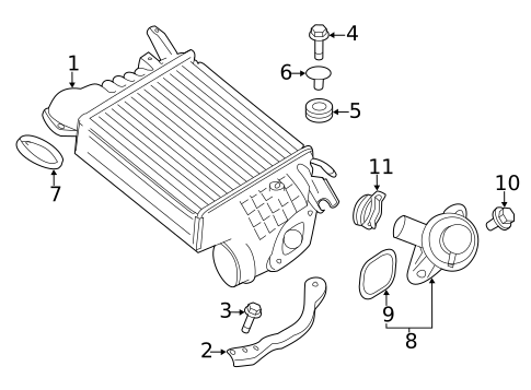 Intercooler for 2008 Subaru Impreza #0