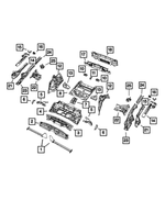 68148759AA - Body Sheet Metal Except Doors: Rear Seat Mount Bracket for Mopar Image