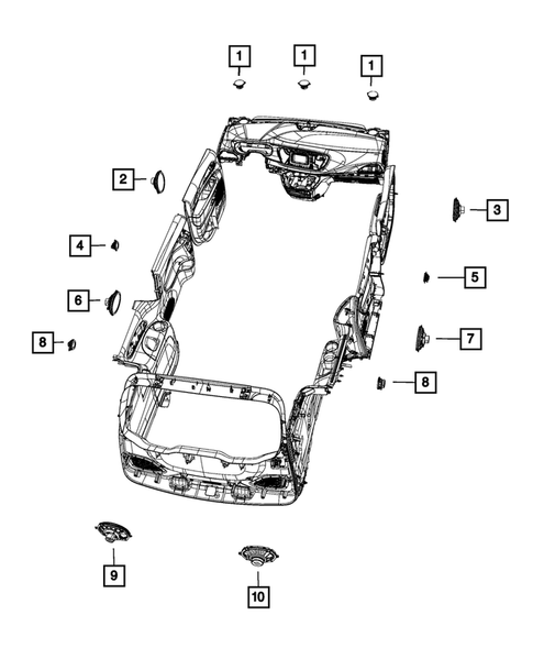 Radio, Antenna, Speakers, DVD, and Video systems for 2023 Chrysler Pacifica #7