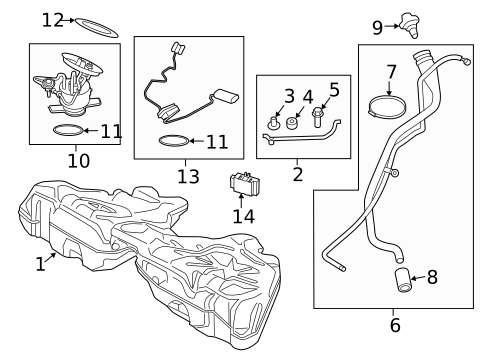 Fuel System Components for 2016 BMW 650i xDrive Gran Coupe #0