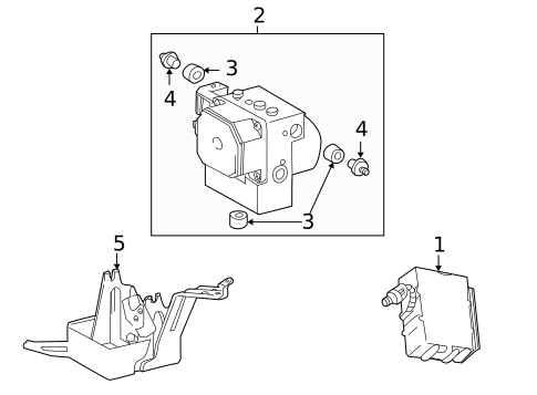 ABS Components for 2005 Toyota MR2 Spyder #0